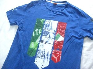 PUMA製 サッカー イタリア代表 エンブレムTシャツM