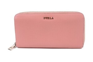 フルラ FURLA 長財布 バビロン ラウンドジップ レザー ピンク /nn0508 レディース