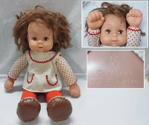 希少 70年代☆HASBRO × 野村トーイ 約49cm お人形☆1975年 ハズブロ 抱き人形 人形 昭和 レトロ ヴィンテージ 100