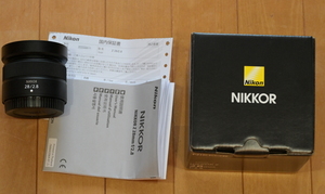 NIKKOR Z 28mm f/2.8 美品