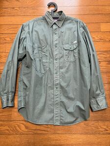 美品NT3304N THE NORTH FACE PURPLE LABEL ザ・ノースフェイス パープルレーベル Lightweight Twill Big Work Shirt Sサイズ グリーン