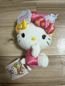 ハローキティ キティ　hellokitty サンリオ　ぬいぐるみ　レア　マスコット　盛り　ギャル　まつ毛　いちごミルク