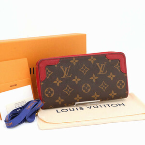 ルイヴィトン LOUIS VUITTON モノグラム レティーロ ジッピーウォレット 長財布 ブラウン スリーズ メンズ レディース レザー M61854