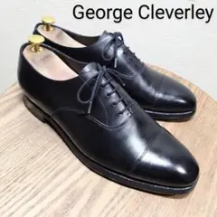 【良品】George Cleverly ストレートチップ 8E ブラック