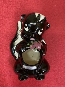 1950s スカンク 陶器 壁掛け プランター ビンテージ 50s ★ バンビ フラワー bambi ミッドセンチュリー 置物