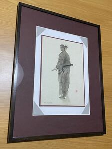 【希少非売品】井上雄彦　最後のマンガ展　バガボンド色紙　複製原画　複製原稿　スラムダンク 額装　原画