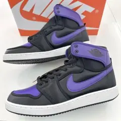 ナイキ　AIRJORDAN1 AJKO1 エアジョーダン1 黒紫　27.5cm