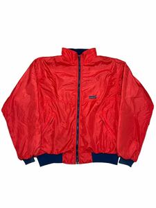 80s patagonia パタゴニア　シェルドシンチラ　ブルゾン　ジャンパー　Lサイズ　ナイロン　フリース　赤　三角タグ