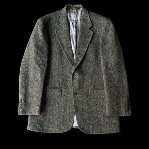 80s Lands End Harris Tweed 2B Tailored Jacket made in USA 80年代 ランズエンド ハリスツイード 2つボタン テーラードジャケット