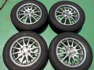 D14012 ブリヂストン ＥＣＯＦＯＲＭＥ ヴィッツ パッソ フィット ノート デミオ 等 ブリザック 175/65R14 付き ５．５Ｊ +３８