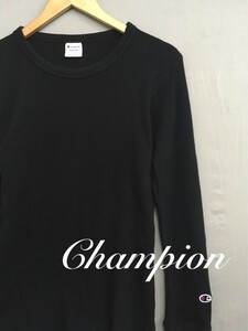 ◎□ サーマルシャツ チャンピオン Champion 長袖 Mサイズ ブラック 黒 メンズ 男性用&