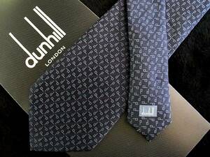 ★*:.【新品N】0175 【ｄunhill】ダンヒル【総ｄロゴ】ネクタイ