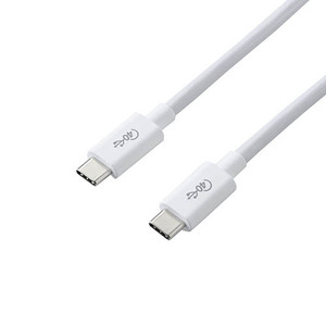 【5個セット】エレコム USB4ケーブル/C-Cタイプ/認証品/PD対応/40Gbps/0.8m/ホワイト USB4-CC5P08WHX5 /l