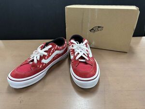 VANS ヴァンズ　V3830S.LOGO　FALKEN　ファルケン　スニーカー 25.5cm RED/WHITE（M7879）