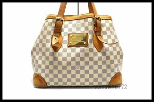 希少美中古■LOUIS VUITTON ダミエアズール ハムプステッドMM レザー ショルダーバッグ ルイヴィトン■1121hu158985