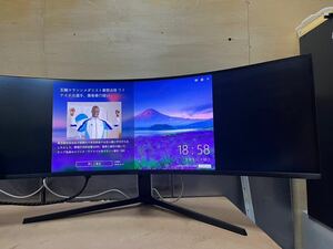 ○ SAMSUNG 49インチ C49G95TSSC オデッセイ G9 ゲーミング 曲面ディスプレイ 5K 240Hz ウルトラワイド ゲームモニター 2021年製 中古品③