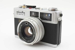 ★良品★ ミノルタ MINOLTA HI-MATIC E ROKKOR-QF 40mm F1.7 シルバー レンジファインダー ★動作保証・点検済★ #052 #40828108 #054