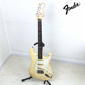 1206【ジャンク】 Fender フェンダー JAPAN STRATOCASTER ストラトキャスター エレキギター ホワイト 弦楽器