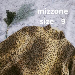 mizzone ヒョウ柄　レディーストップス　八分丈程