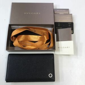 美品 BVLGARI 283810 レザー長財布