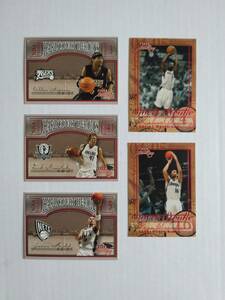 04-05 Fleer Authentix（ALLEN IVERSON, DIRK NOWITZKI, JASON KIDD, 他）インサート　いろいろ5枚セット