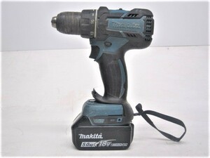 中古 makita マキタ 18V 充電式 ドライバー ドリル DF480D 本体 防滴 防じん 電動工具