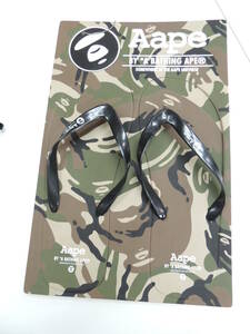 ★ 新品 エイエイプ AAPE BY A BATHIBG APE BAPE カモフラ 迷彩 ビーチ サンダル エイプ