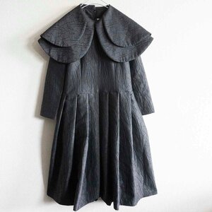 【未使用品】COMME des GARCONS 【2023SS/ 二重丸襟 ワンピース】S コムコム コムデギャルソン ブラック 2309288