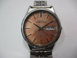 □47101□【不動・ジャンク品】SEIKO/セイコー　グランドクオーツ　4843-8110　キズ・スレ・文字盤変色有