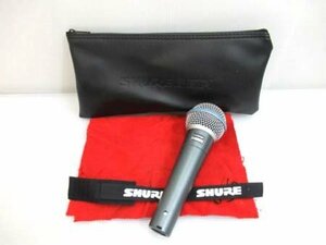 シュア SHURE ボーカル マイクロフォン BETA 58A 収納袋入り 音出し確認OK 中古 ■