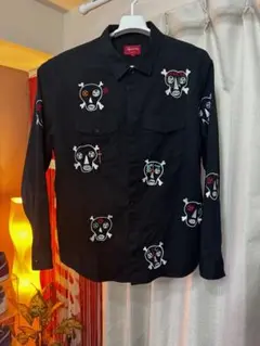 Supreme Clayton Patterson skulls shirt l