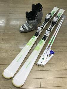 ☆★☆2024最終クリアランスセール！レディース４点セットN266 ATOMIC 150ｃｍ/ 靴NORDICA F6 23.0-23.5ｃｍ/ POLE新品105ｃｍ