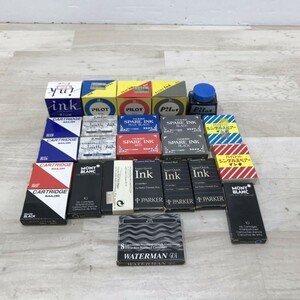 現状品 万年筆 インク まとめて セット PARKER/SAILOR/PILOT/PLATINUM/MONTBLANCなど[C4395]