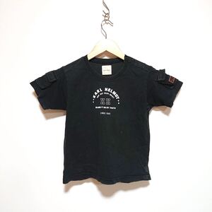 h678gg ピンクハウス Karl Helmut カールヘルム サイズS（100cm位）半袖Tシャツ ブラック キッズ 子供服 綿100% シンプル おしゃれ 