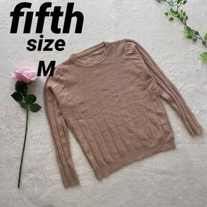 美品 fifth フィフス ニットセーター ベージュ M