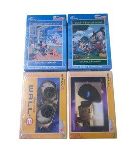 【4個セット 新品未開封品】ディズニー　ジグソーパズル　プチ　ミッキー/ドナルド/グーフィー/WALL-E 1/WALL-E 4　10x14.7cm　送料無料