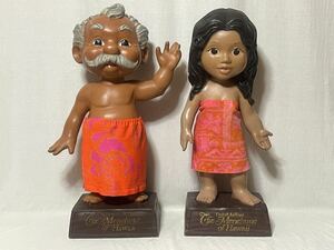 【70s Menehune】2体セット メネフネ ドール ユナイテッド航空 アンクル アンティ アンティーク ハワイ ビンテージ オリジナル　