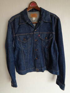 極上 濃紺 70s ヴィンテージ LEVIS リーバイス 70505-0217 スモールe オリジナル 46 ビッグサイズ☆501ＸＸ506ＸＸ大戦 前期 後期