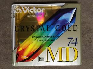 【 送料無料です！!・希少な未開封品！】★Victor ビクター CRYSTAL GOLD◇録音用MD ミニディスク 74分★