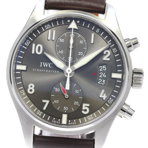 IWC SCHAFFHAUSEN IW387804 パイロットウォッチ スピットファイア クロノグラフ 自動巻き メンズ 美品 _845782