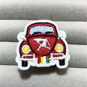 13 新品 【 arnold palmer アーノルドパーマー 】 刺繍 ワッペン ピン バッチ ジャケット ピンバッジ ブローチ 傘 車 car ブランドロゴ 