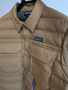 送料無料 新品 未使用 patagonia パタゴニア サイレント ダウン シャツ ジャケット メンズSサイズ ブラウンベージュ ダウンジャケット 