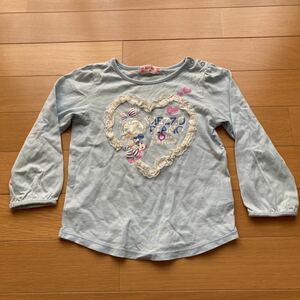 メゾピアノ　長袖Tシャツ 100センチ　トップス　キッズ　ジュニア　女の子　長袖カットソー　子供服