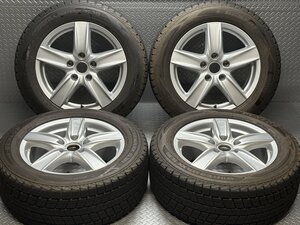 958 ポルシェ カイエン 18インチ 8.0J+53 5穴130 純正 ホイール DUNLOP WINTER MAXX 255/55R18 SJ8 品番7P5.601.025.D 92AM48A (24100072)