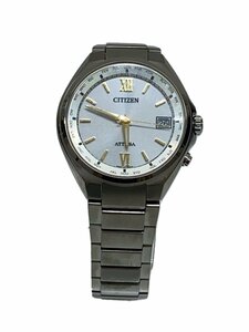 CITIZEN◆自動巻腕時計/アナログ/ステンレス/WHT/SLV/H149-S125626