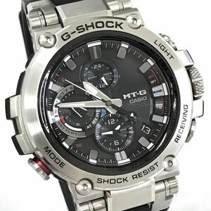 超美品 CASIO カシオ G-SHOCK ジーショック MT-G 腕時計 MTG-B1000-1A 電波ソーラー Bluetooth タフソーラー マルチバンド6 動作確認済