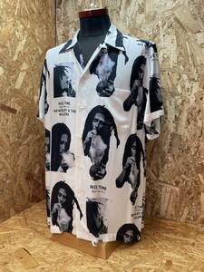 WACKO MARIA ワコマリア × BOBMARLEY ボブマーリー BOBMARLEY-WM-HI03 S/S HAWAIIAN SHIRT TYPE-1 WHITE 白 半袖 アロハシャツ size M