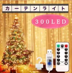 300LED★イルミネーション カーテンライト 3m×3m シャンパンゴールド