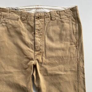 RRL “Canvas Field Trouser” 31 30 キャンバス ワーク ミリタリー チノ パンツ チノパン Ralph Lauren ヴィンテージ