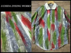 一点モノ UCHIDA DYEING WORKS マルチカラー ポロシャツ F